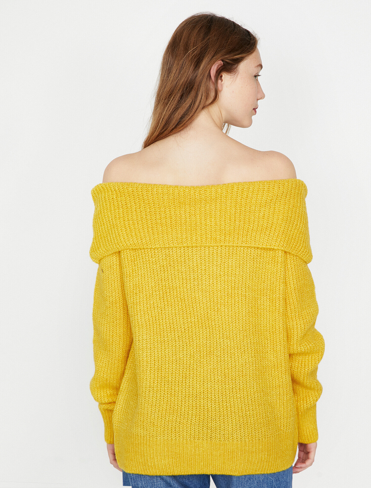   Omzu Açik Triko Kazak