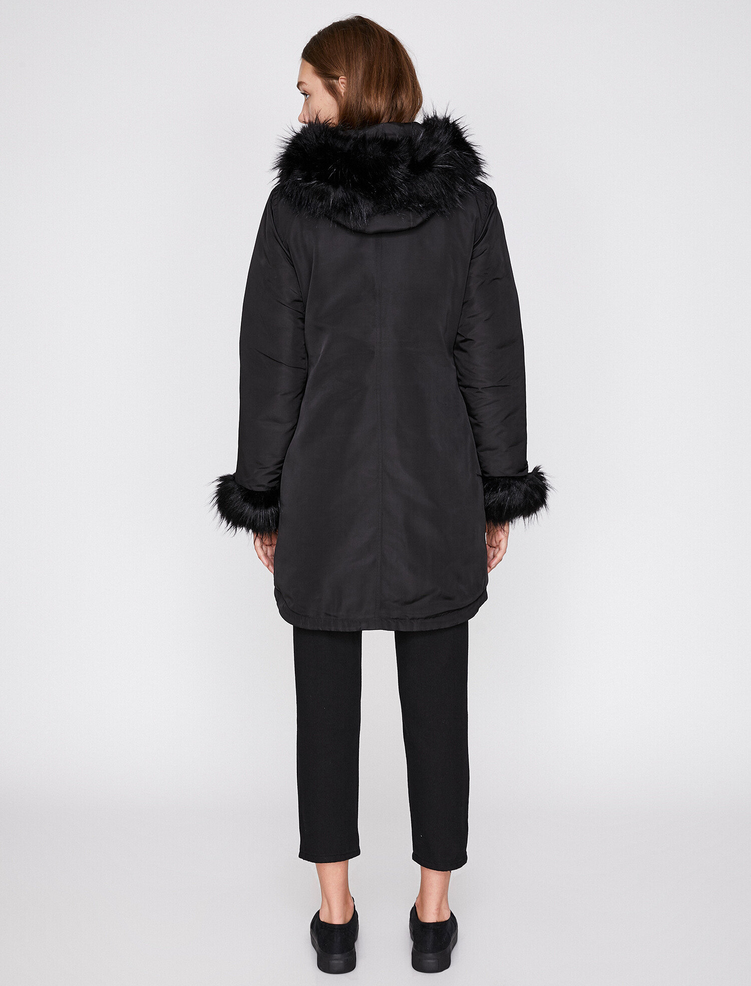   Suni Kürk Detaylı Parka