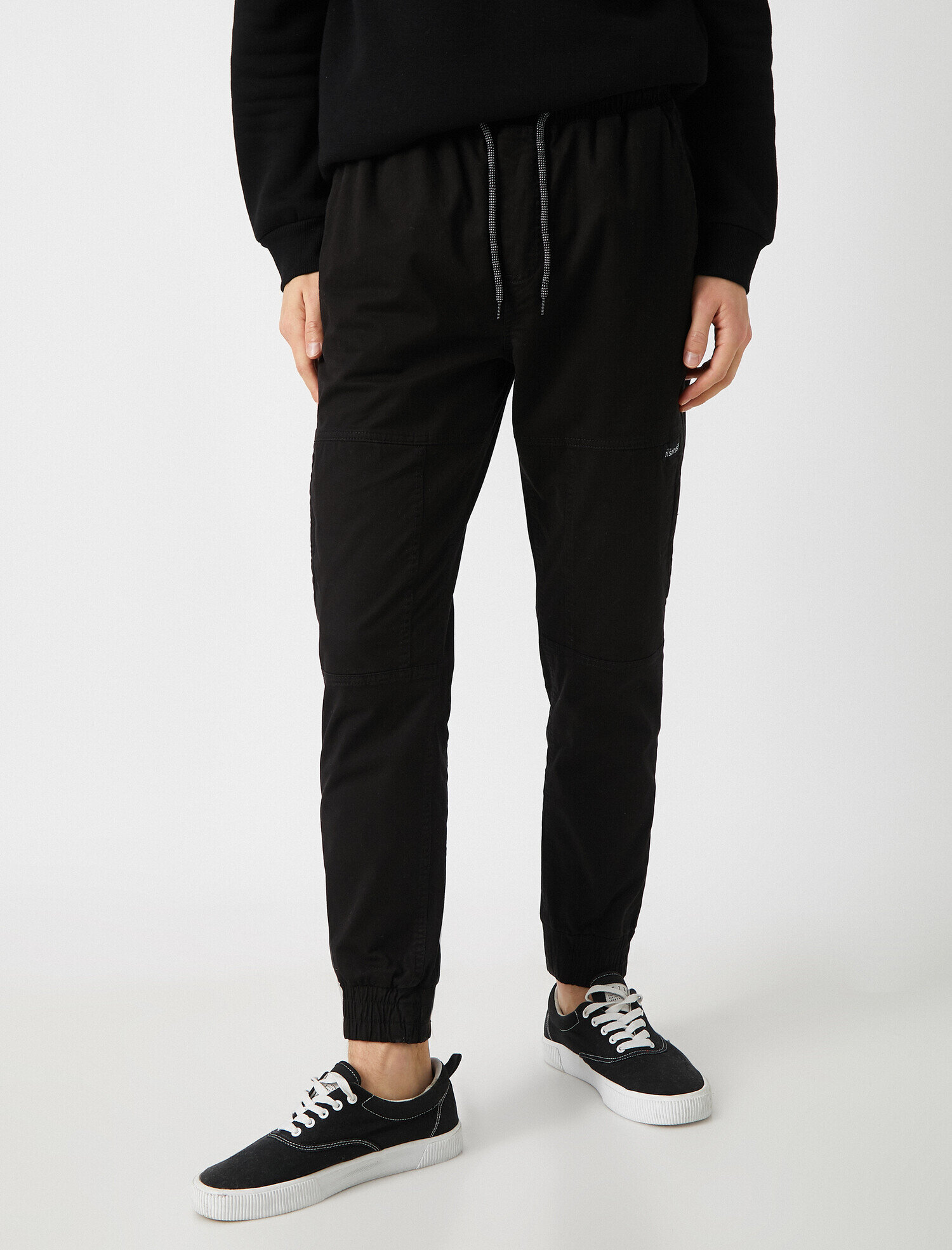   Gabardin Kumaştan Pamuklu Tapared Fit Chino Jogger Pantolon