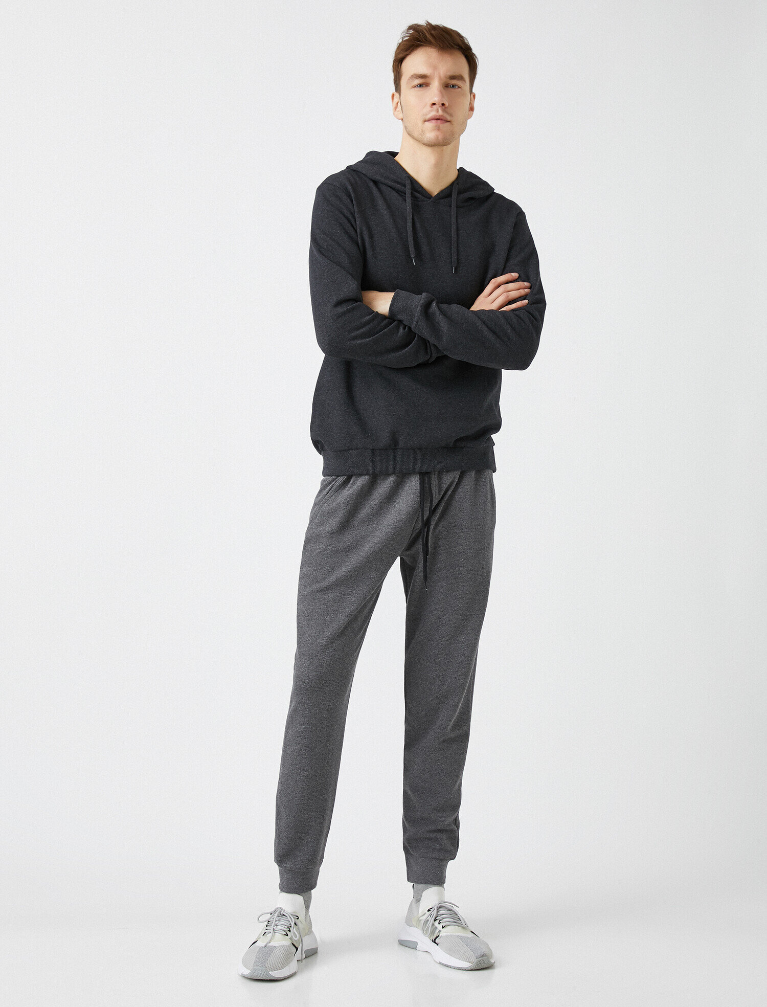   Beli Bağlamalı Basic Pamuklu Jogger Eşofman Altı