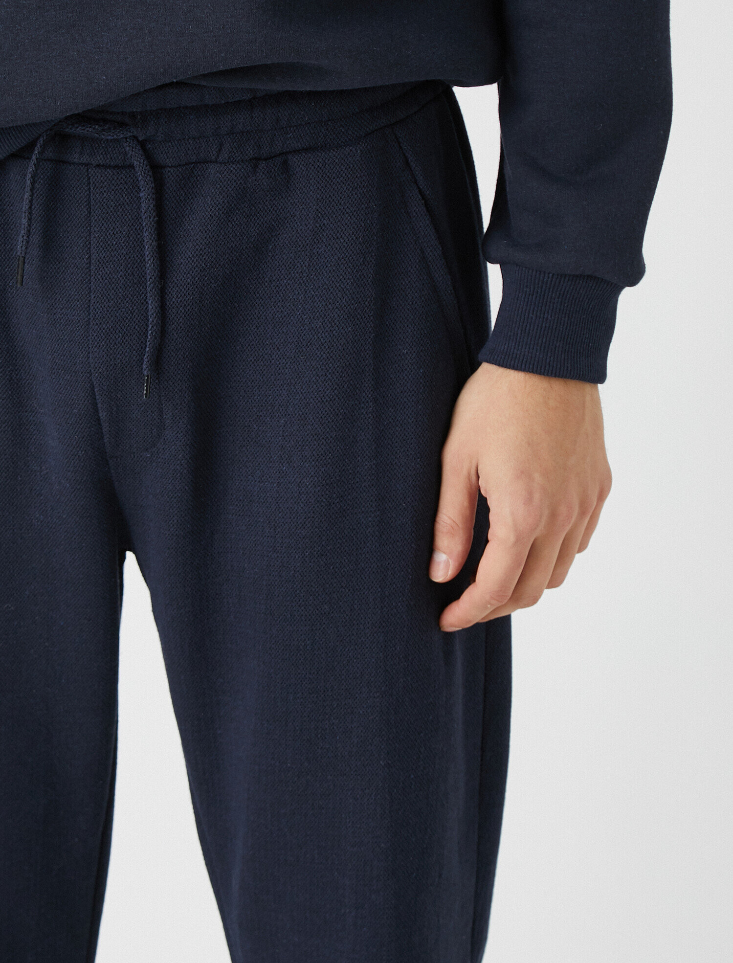   Beli Bağlamalı Basic Pamuklu Jogger Eşofman Altı