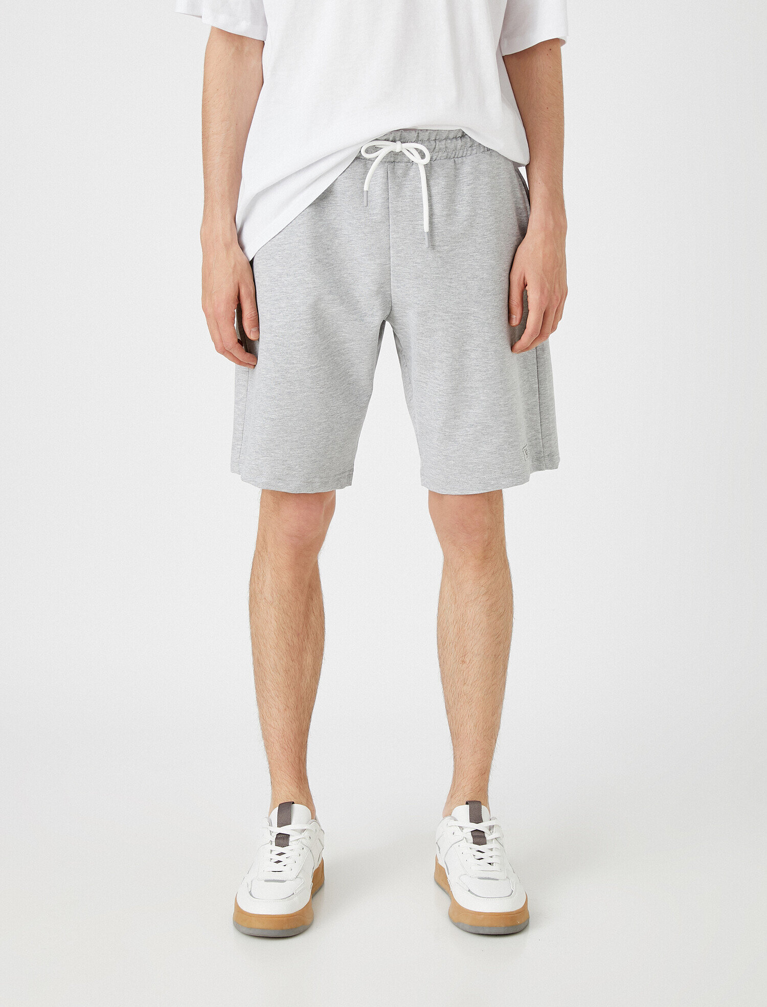   Basic Şort Cepli Pamuklu Belden Bağlamalı