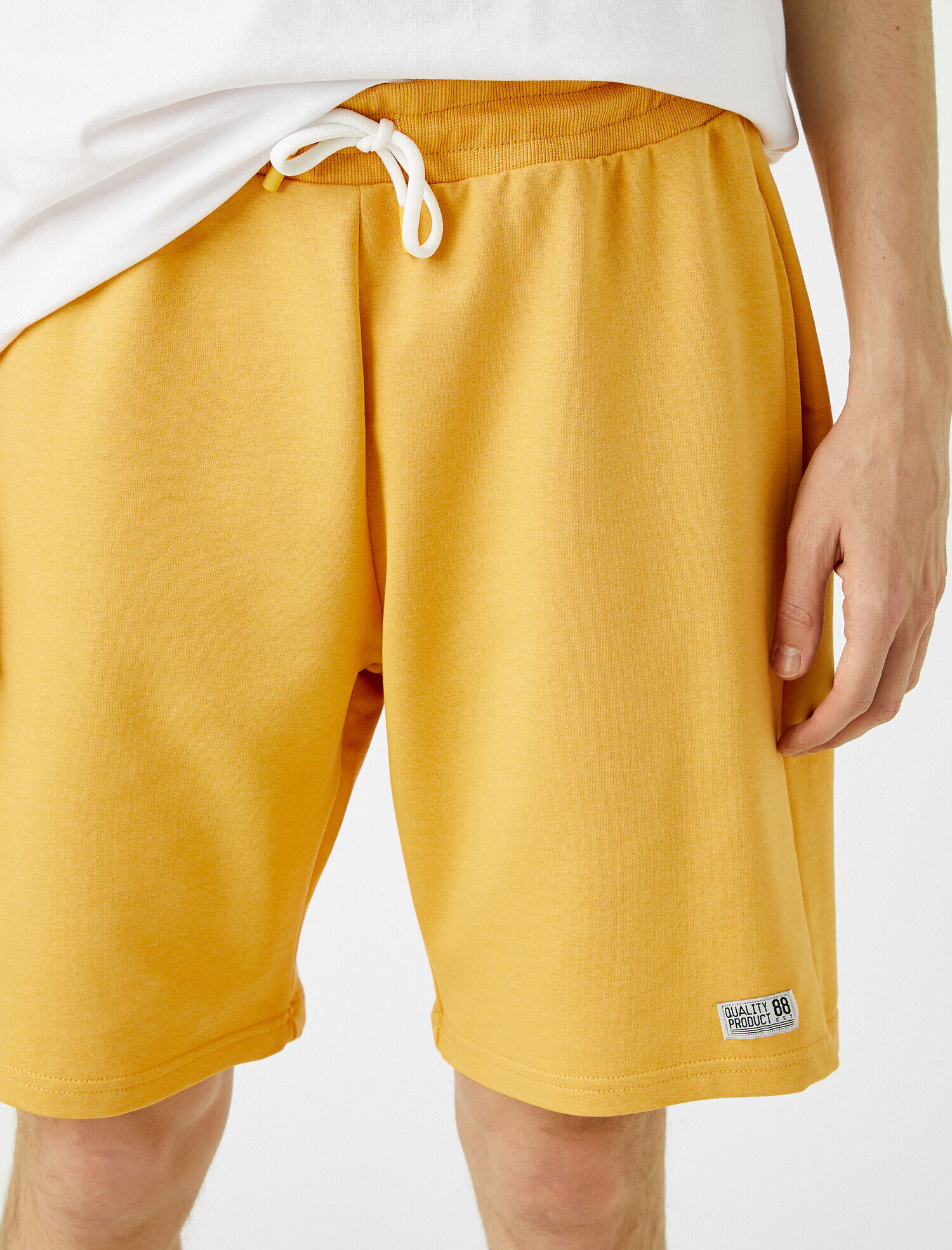   Basic Şort Cepli Pamuklu Belden Bağlamalı