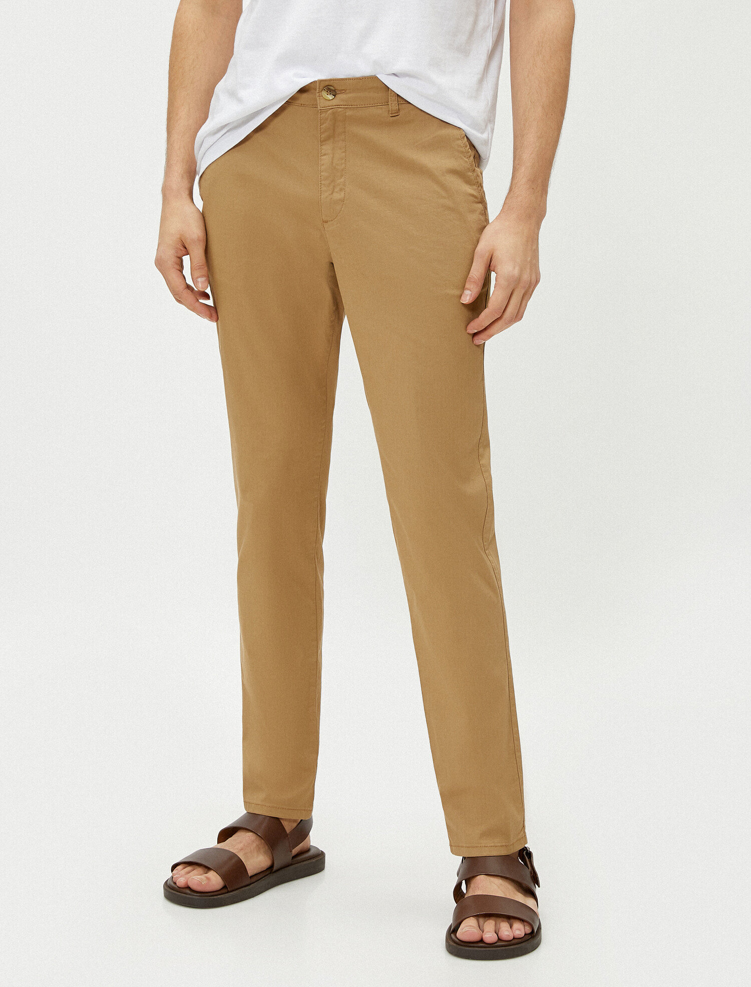   Slim Fit Pantolon Cepli Pamuklu