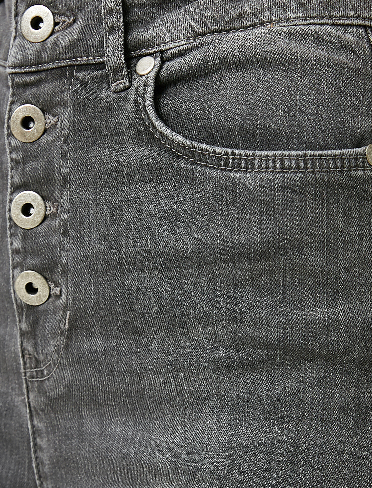   Cotton High Waist Skinny Jeans