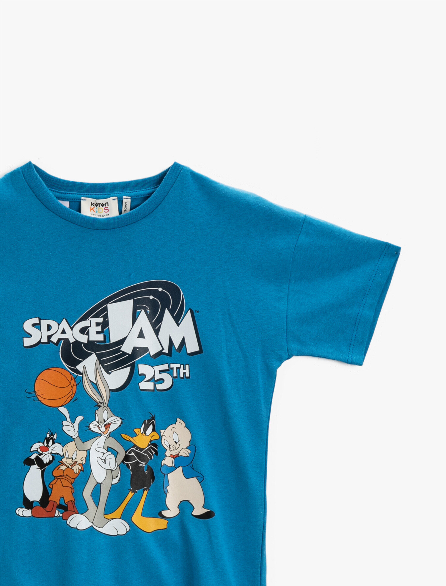  Erkek Çocuk Space Jam Lisanslı Tişört Pamuklu