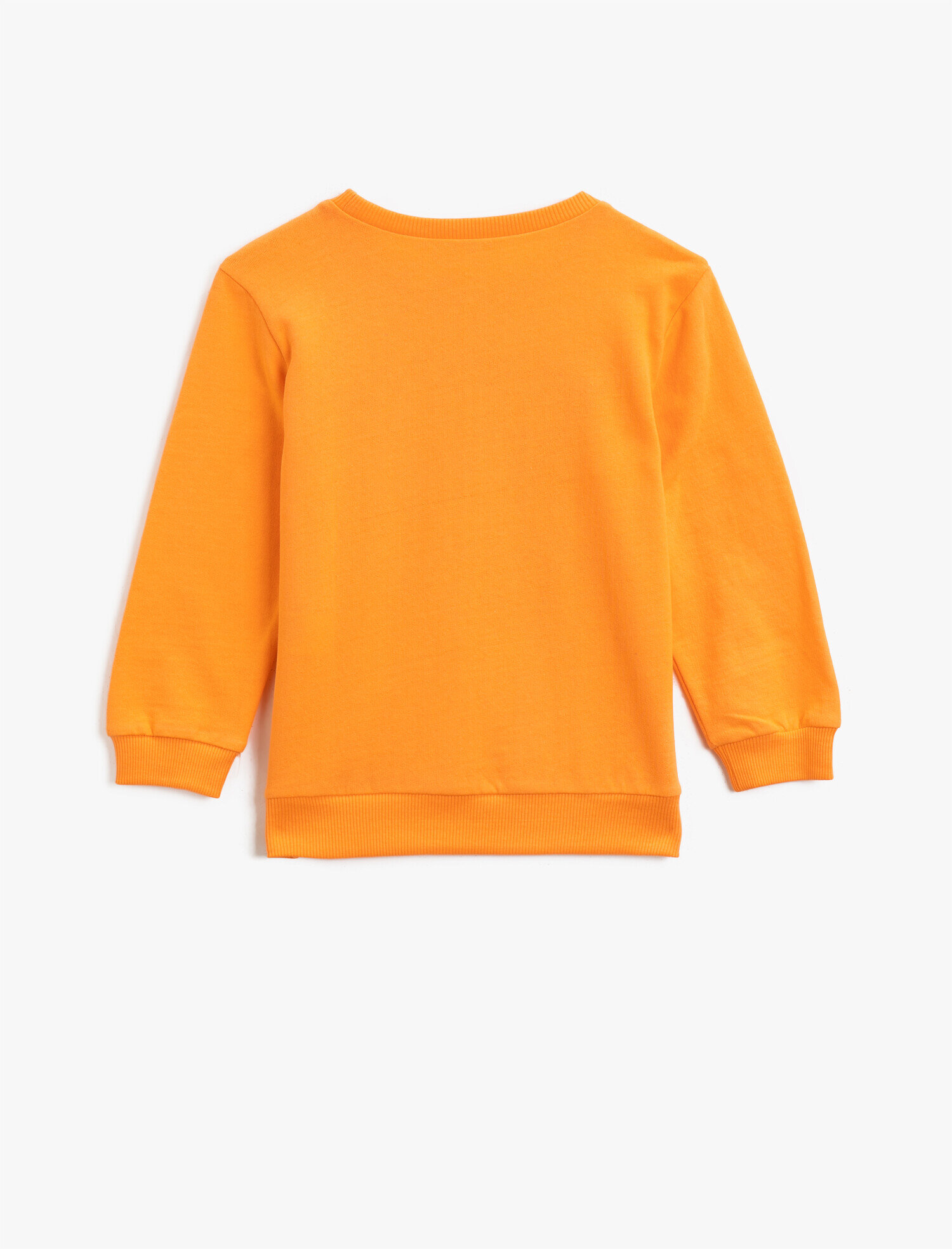  Erkek Çocuk Bisiklet Yaka Pamuklu Baskılı Uzun Kollu Sweatshirt