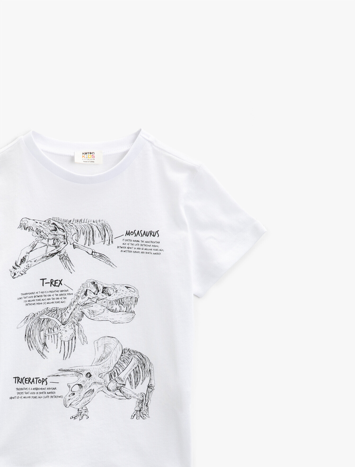  Erkek Çocuk Baskılı Tişört Pamuklu Bisiklet Yaka