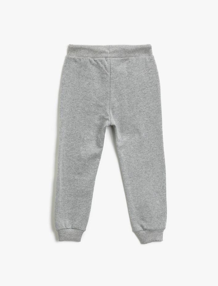 Erkek Çocuk Beli Bağlamalı Baskılı Jogger Eşofman Altı