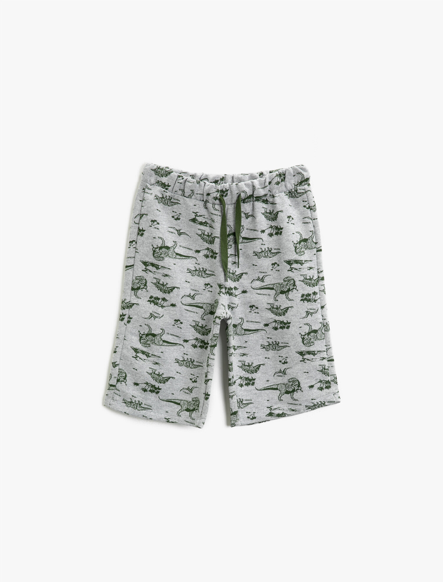  Erkek Çocuk Beli Bağlamalı Şort Baskılı Pamuklu