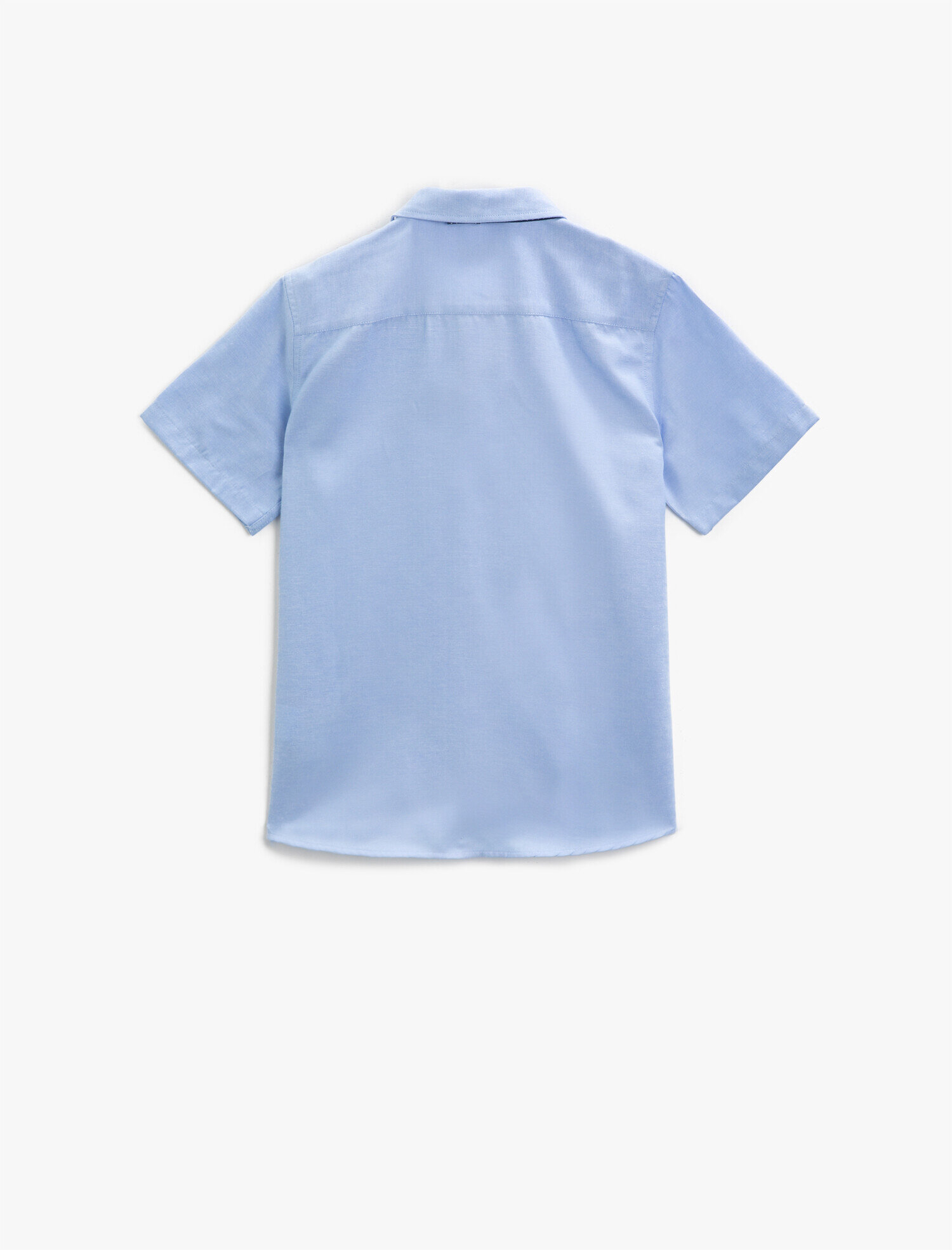  Erkek Çocuk Kısa Kollu Gömlek Klasik Yaka Pamuklu Papyonlu