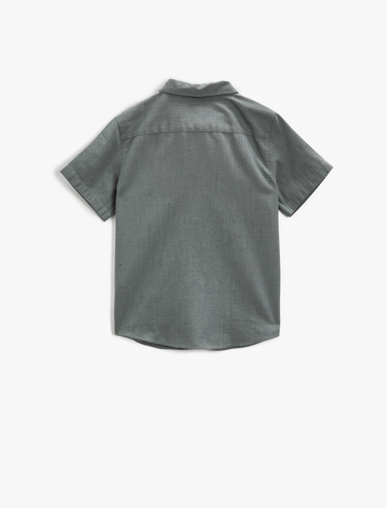  Erkek Çocuk Kısa Kollu Gömlek Klasik Yaka Pamuklu Papyonlu