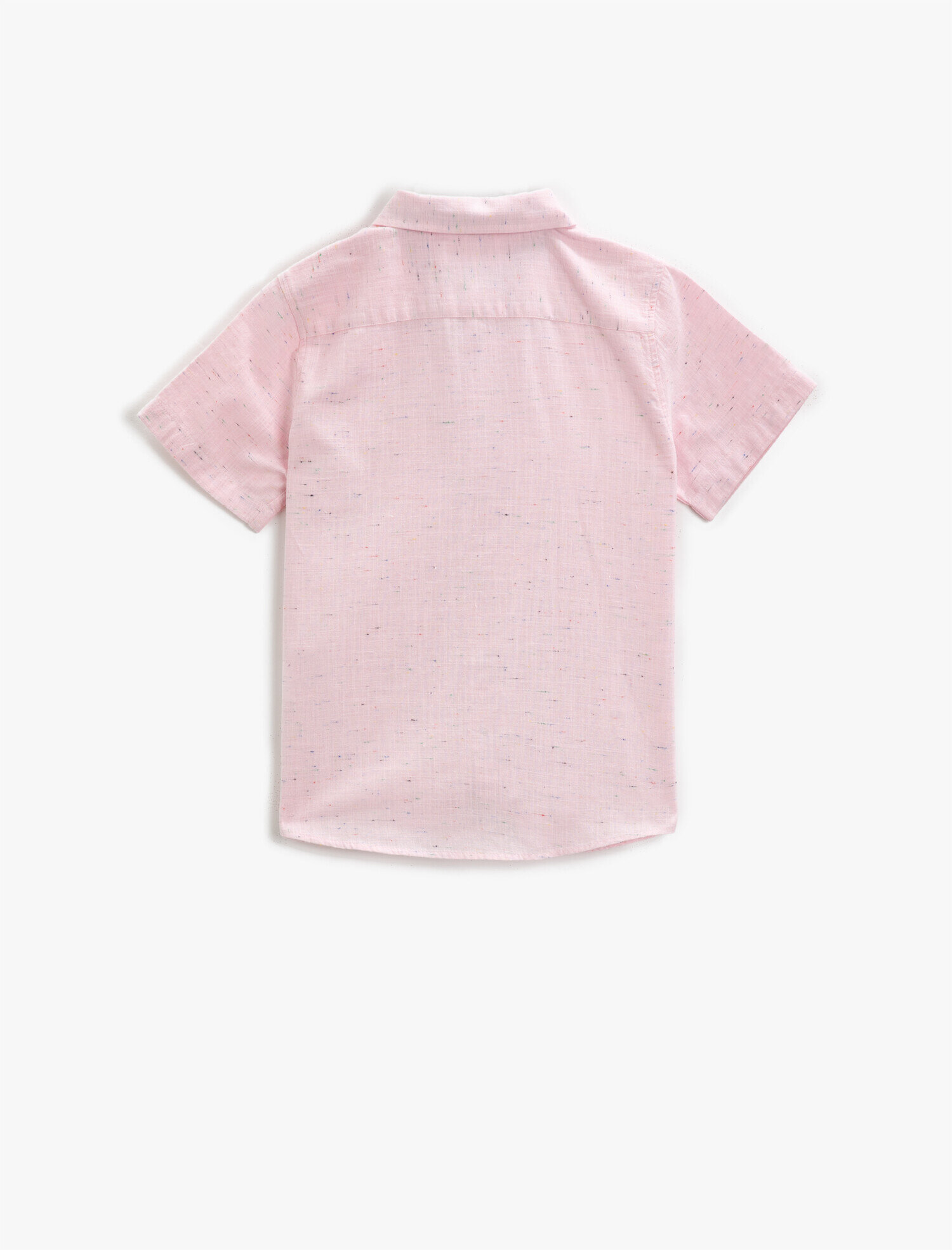 Erkek Çocuk Kısa Kollu Gömlek Klasik Yaka Pamuklu Papyonlu