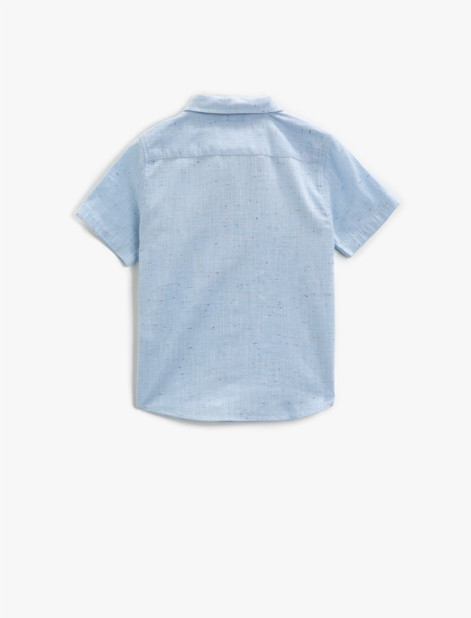  Erkek Çocuk Kısa Kollu Gömlek Klasik Yaka Pamuklu Papyonlu