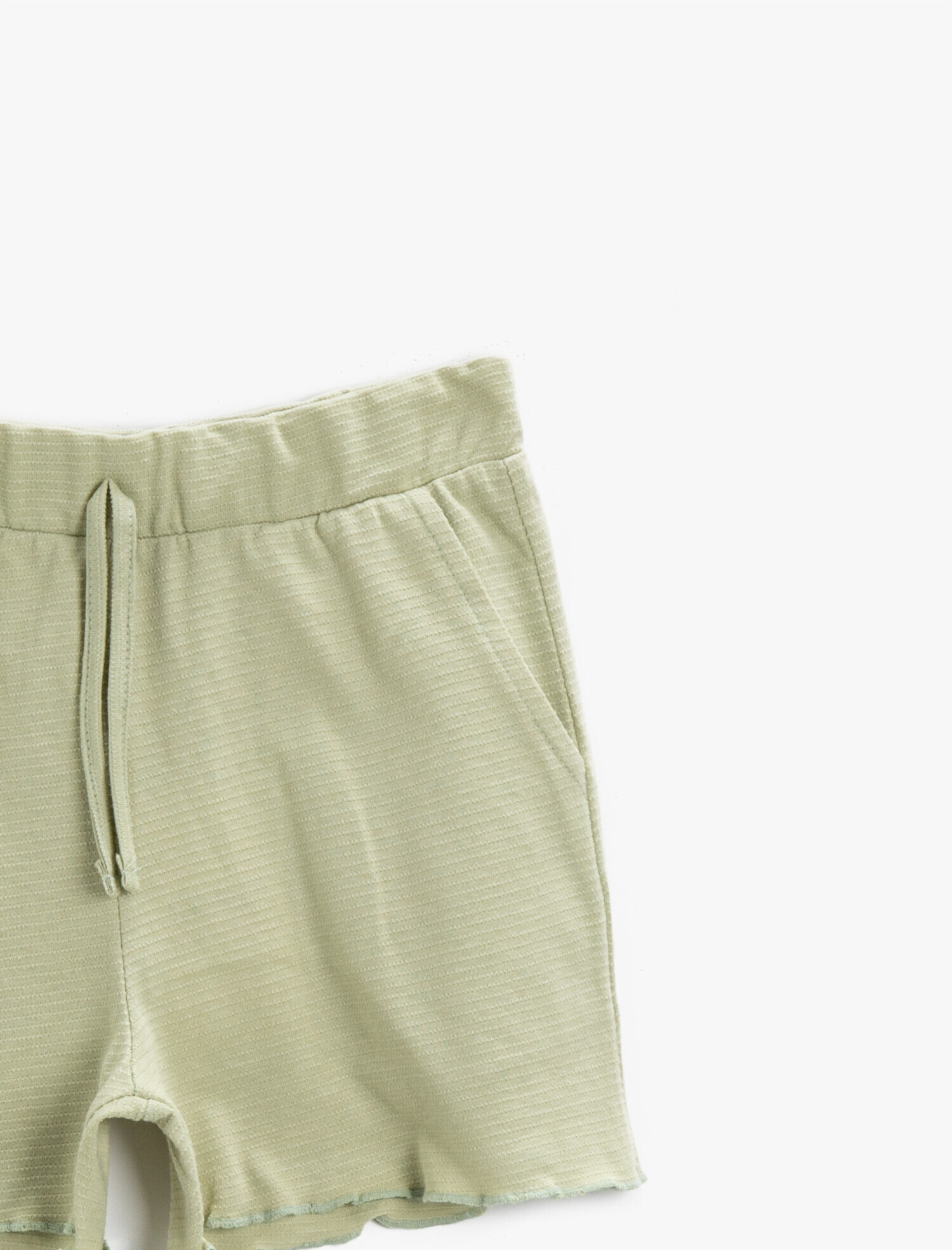  Kız Çocuk Belden Bağlamalı Şort Pamuklu