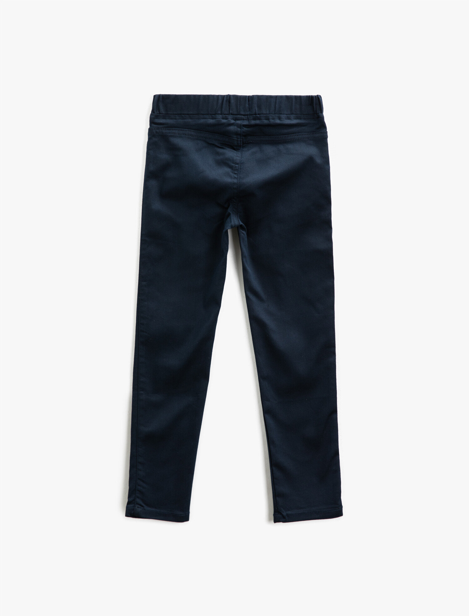  Kız Çocuk Beli Lastikli Pantolon Pamuklu Basic