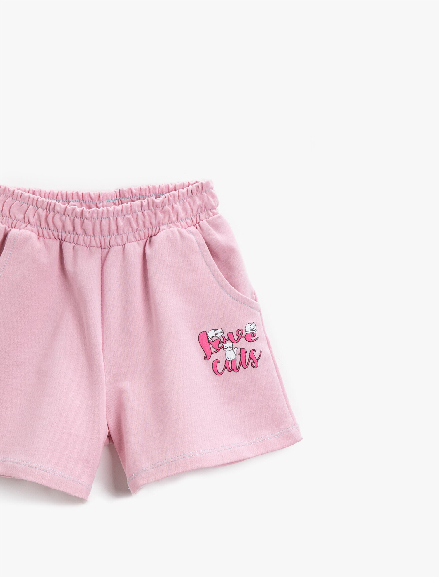  Kız Çocuk Baskılı Şort Pamuklu