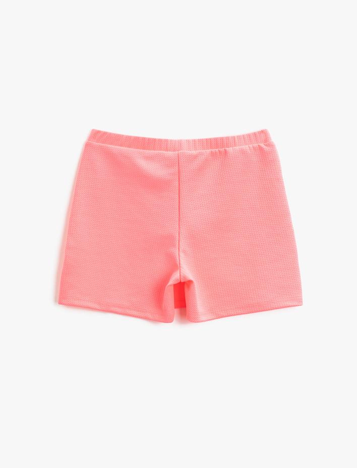 Kız Çocuk Şort Etek Basic Normal Bel