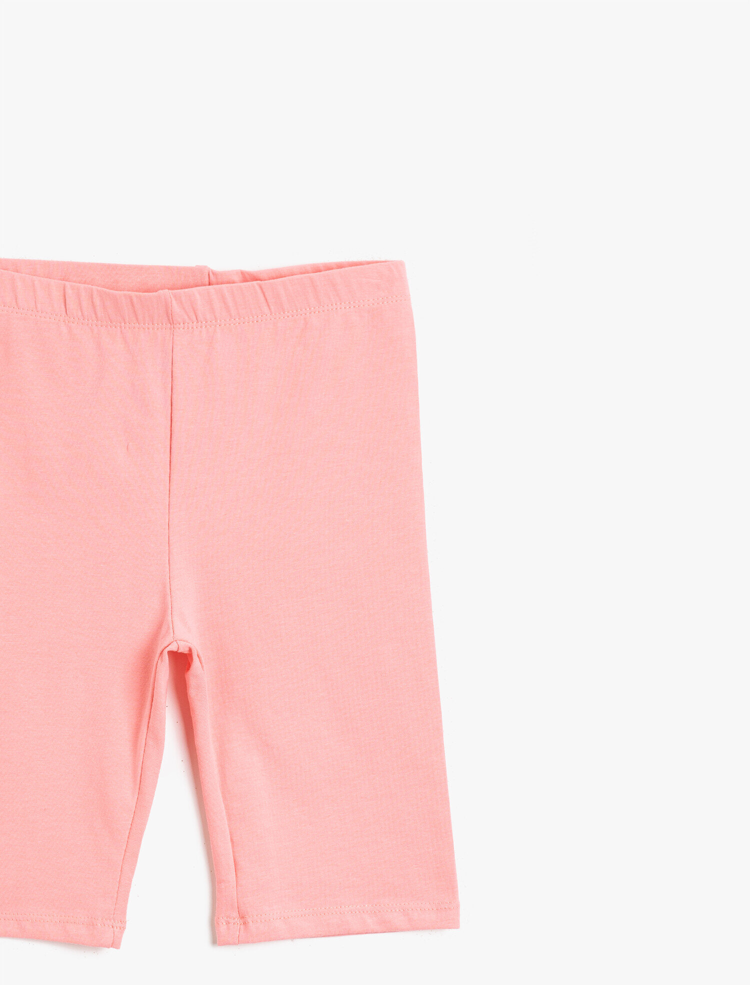  Kız Çocuk Pamuklu Basic Kısa Tayt