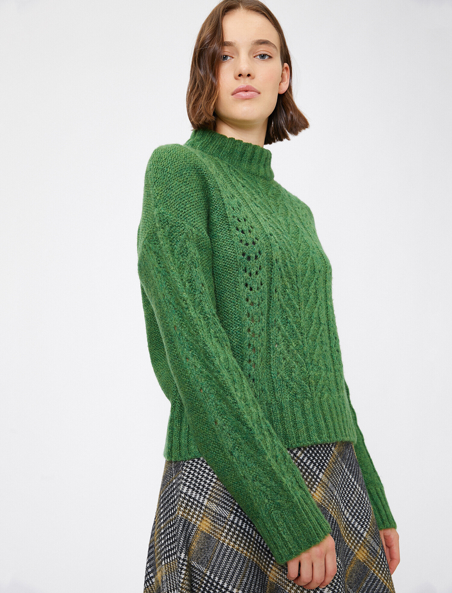   Örgülü Triko Kazak