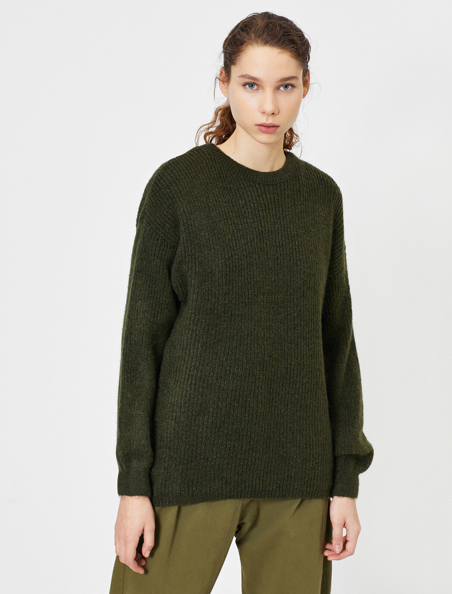   Bisiklet Yaka Triko Kazak