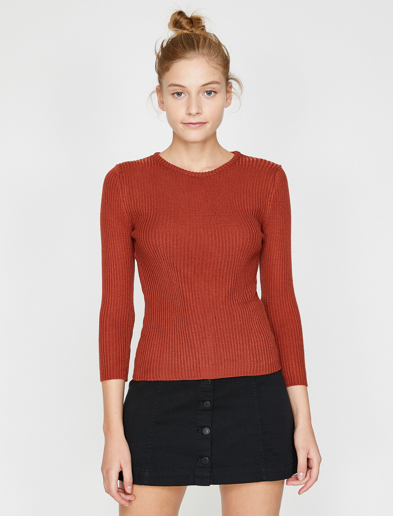   Bisiklet Yaka Triko Kazak