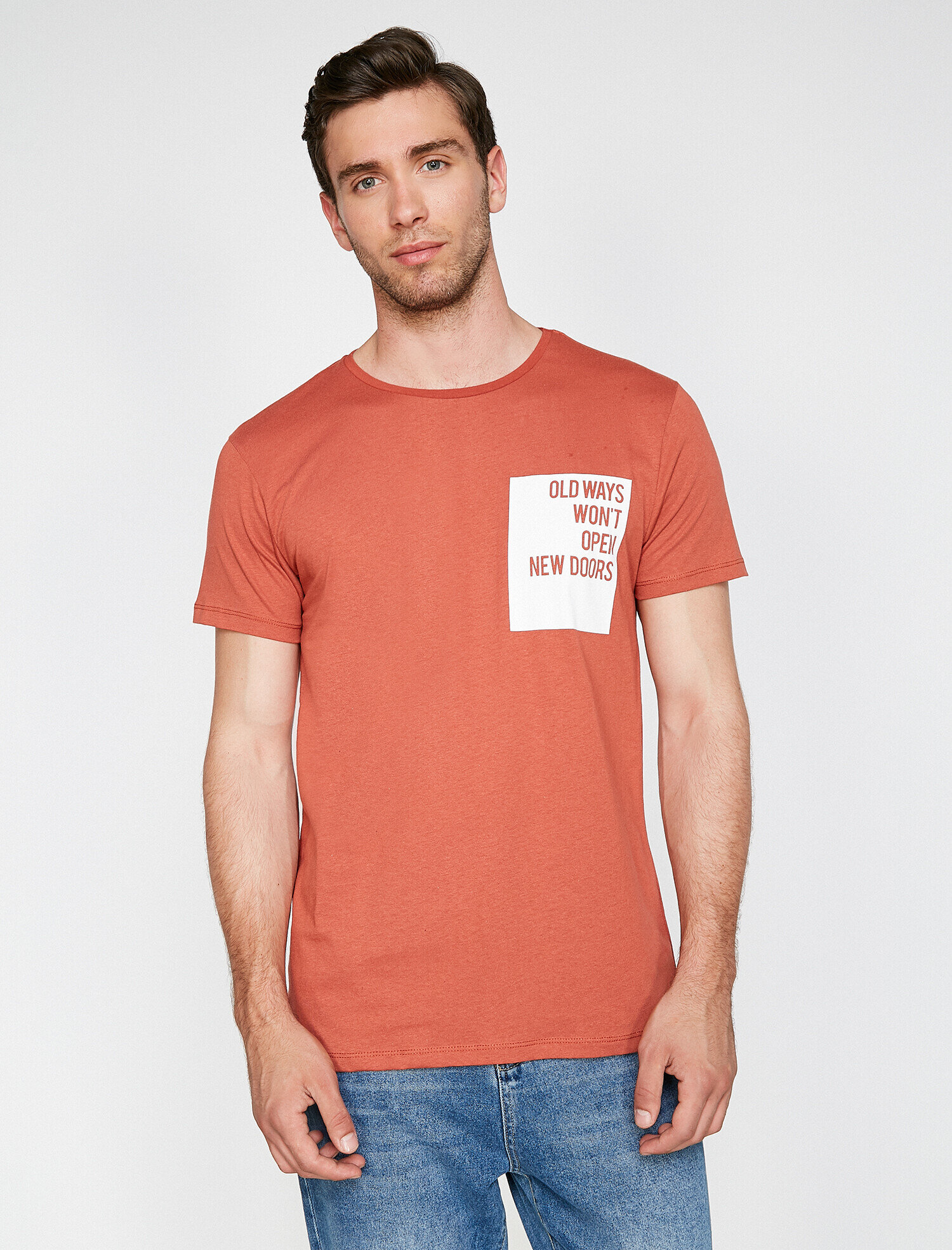 Baskılı Tişört Kısa Kollu