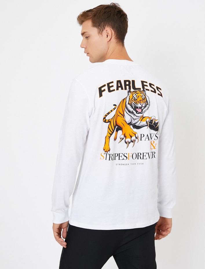  Baskılı Uzun Kollu Tişört