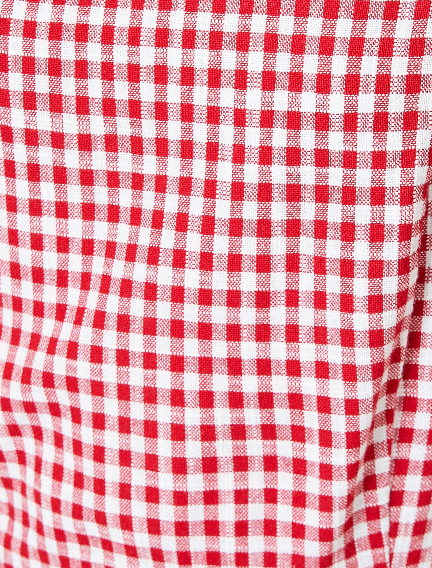   Ekoseli Dar Kesim İnce Askılı Elbise