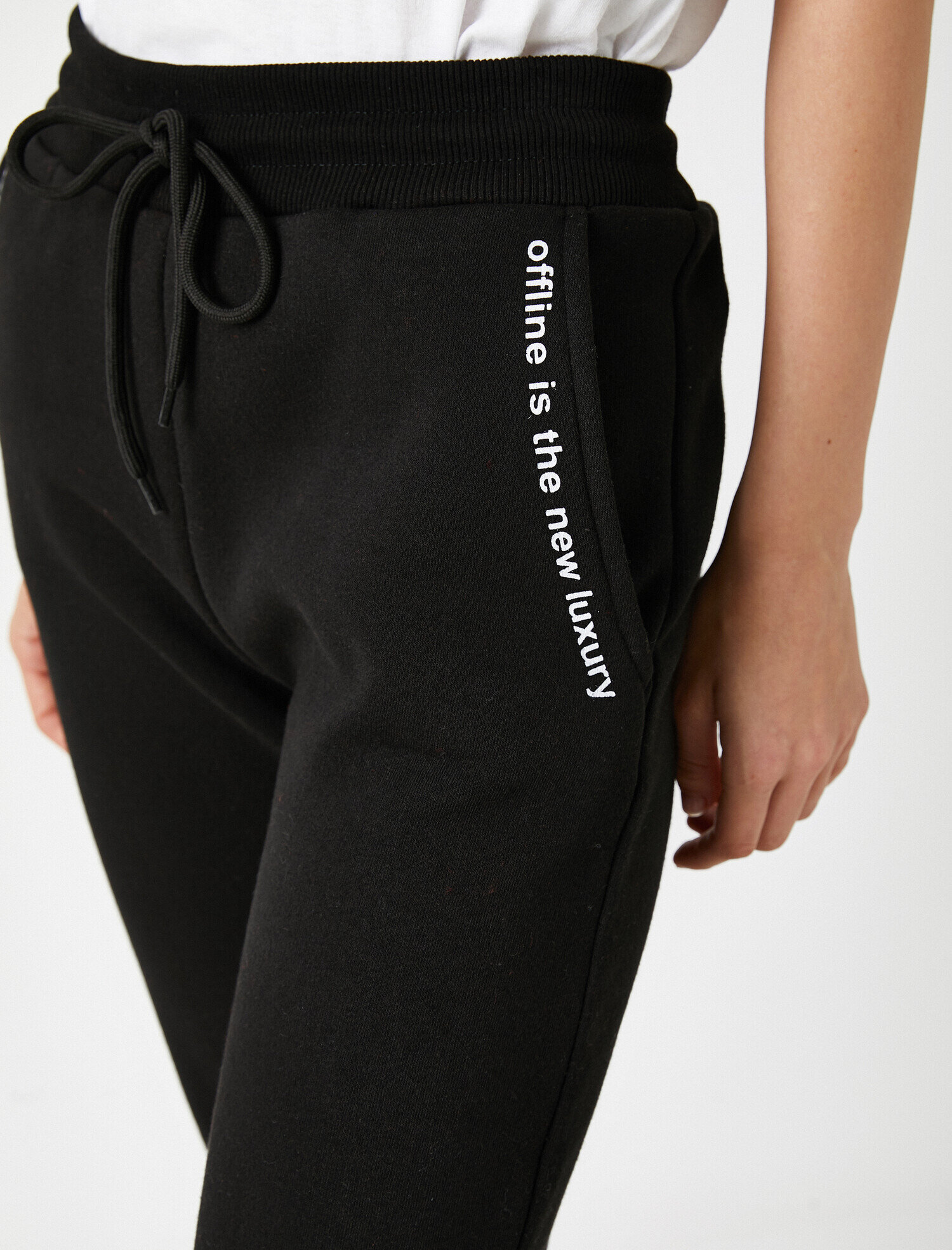   Slogan Baskılı Jogger Eşofman Altı