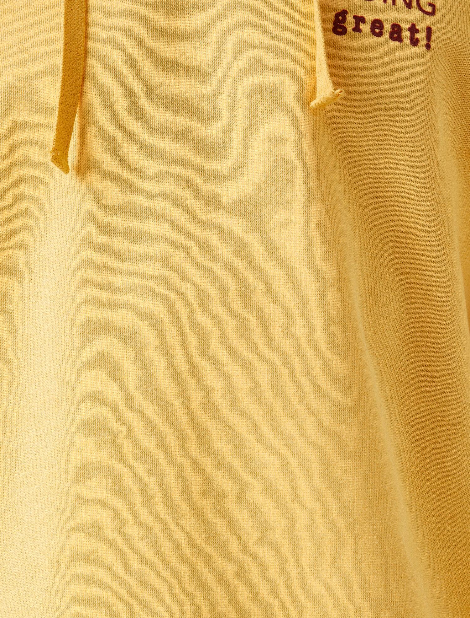   Pamuklu Baskılı Kapüşonlu Uzun Kollu Sweatshirt