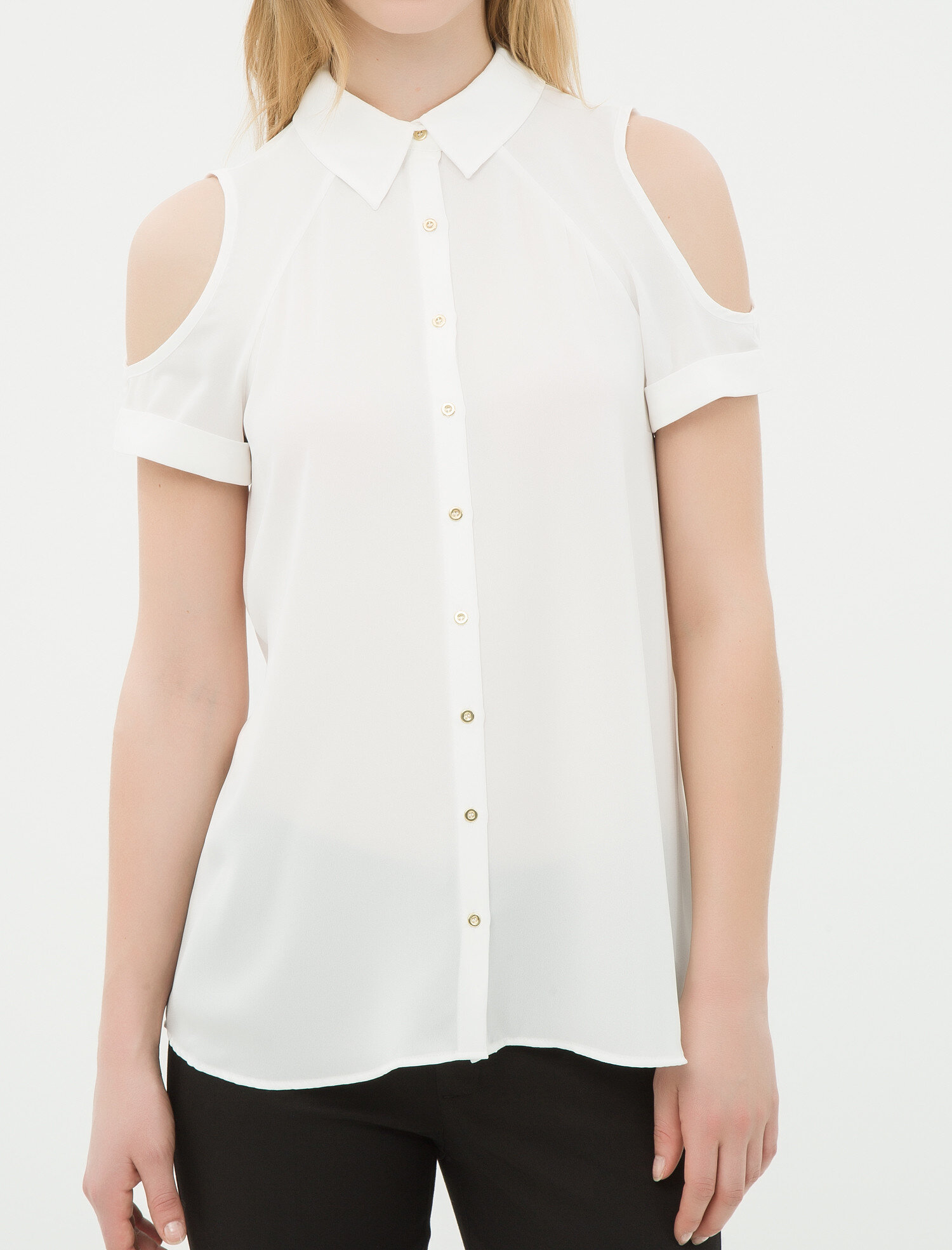   Kısa Kollu Gömlek Pencere Detaylı