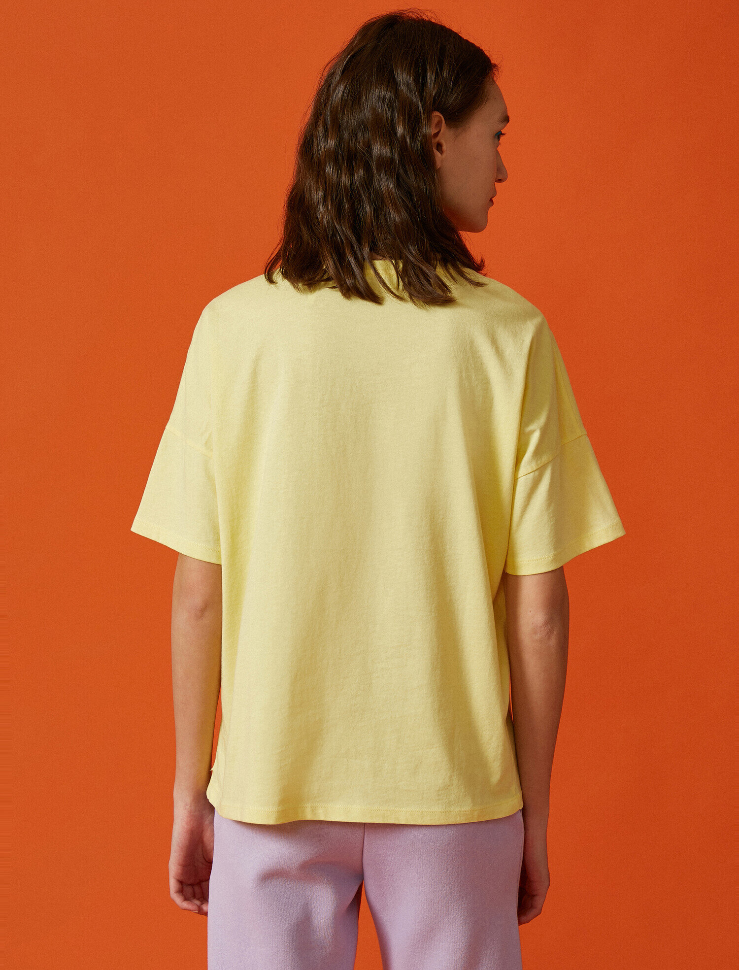   Baskılı Tişört Pamuklu Oversize