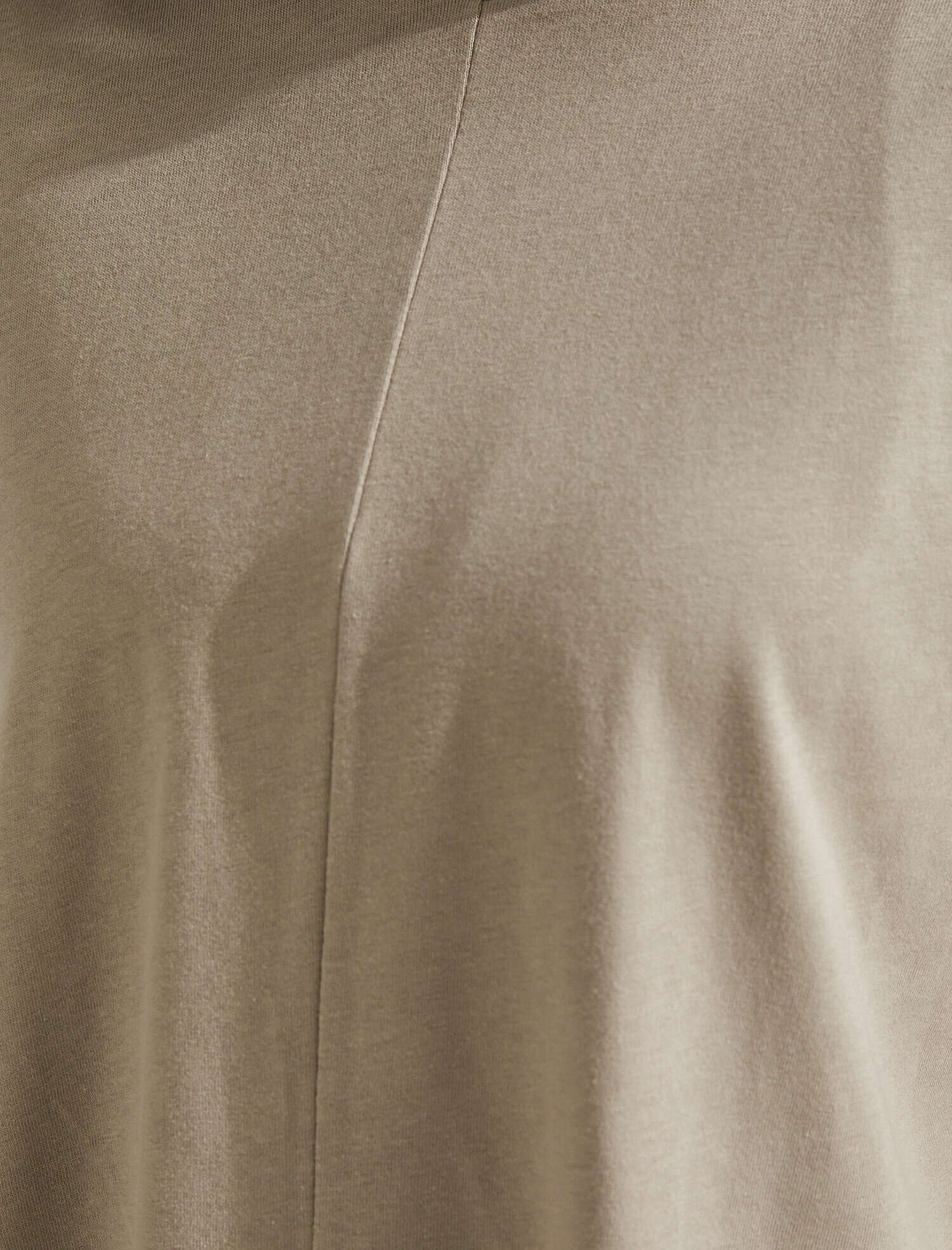   Yırtmaçlı Uzun Tişört Pamuklu