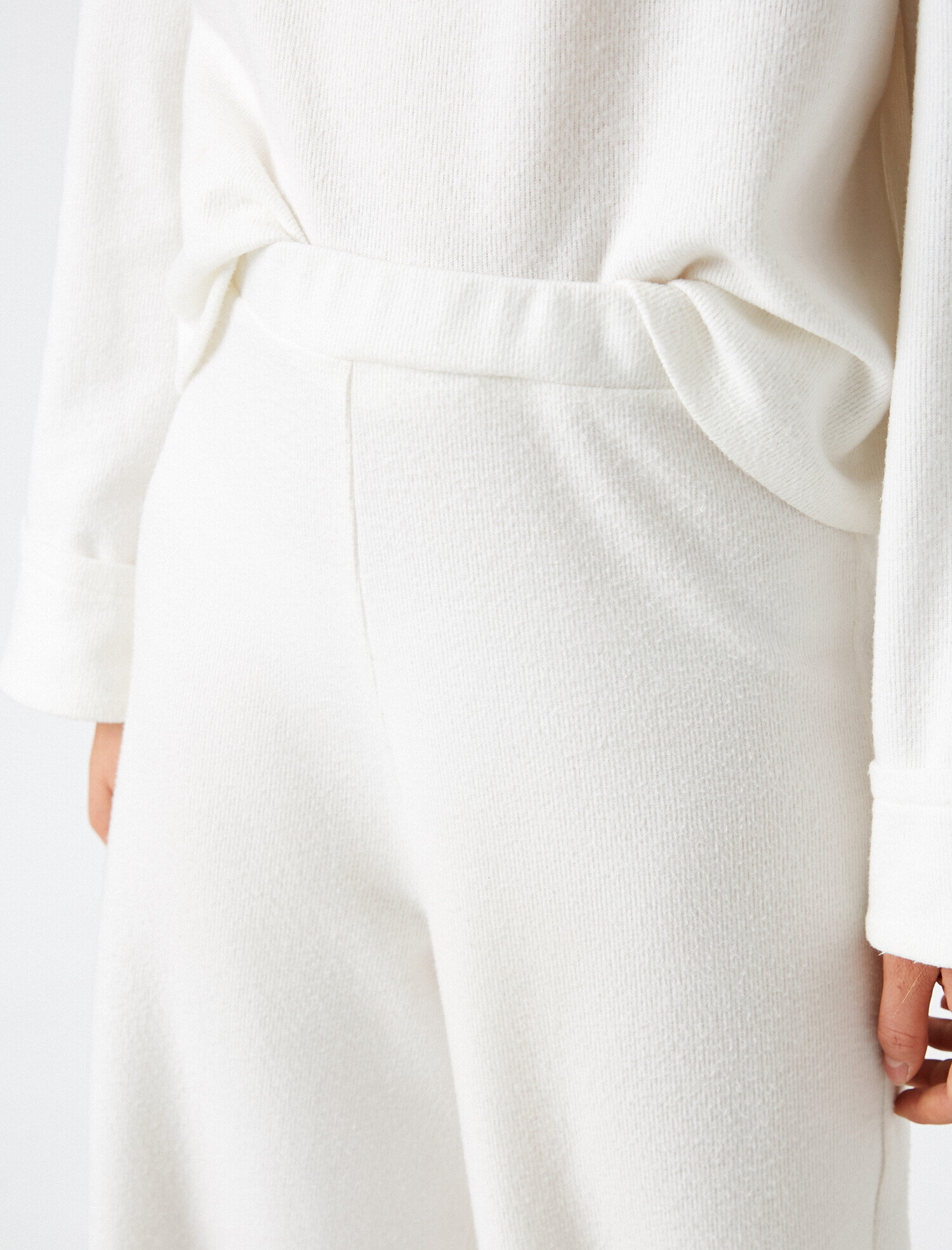   Pamuklu Geniş Paça Pantolon