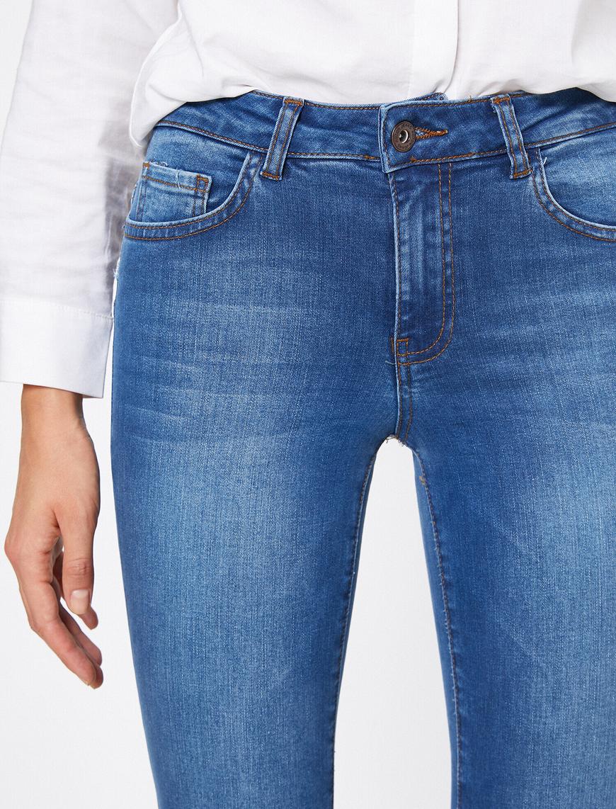   Push Up Jean - Normal Bel Toparlayıcı Dar Kesim Dar Paça Pantolon