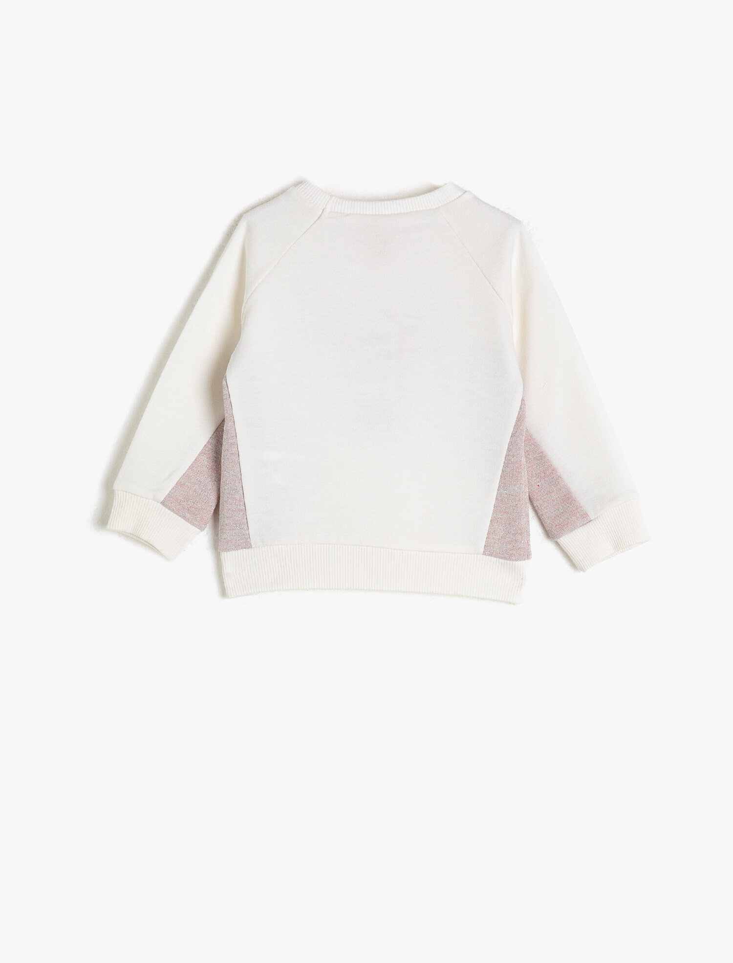 Kız Bebek Pamuklu Baskılı Bisiklet Yaka Sweatshirt