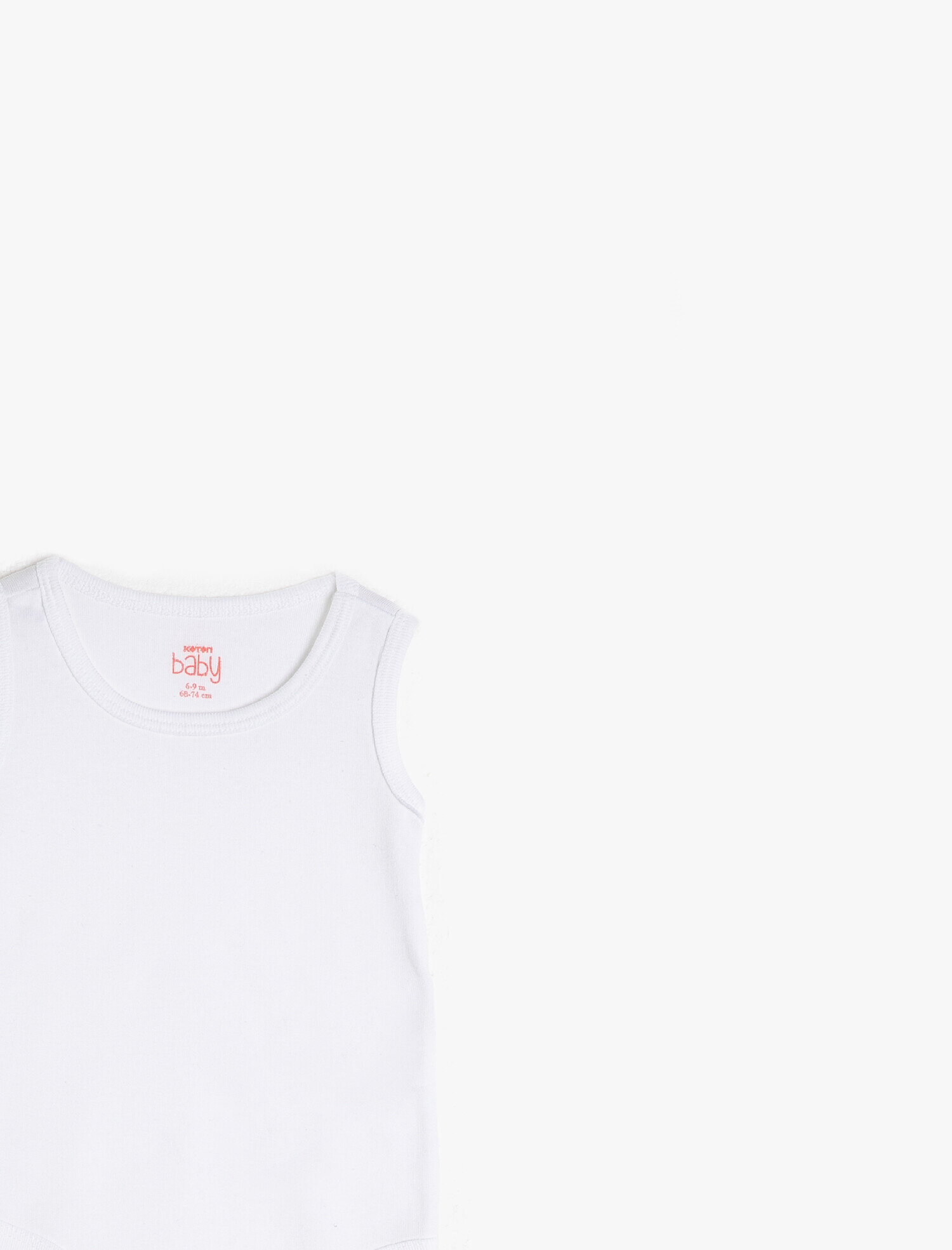 Kız Bebek Pamuklu Kolsuz Basic Çıtçıtlı Body