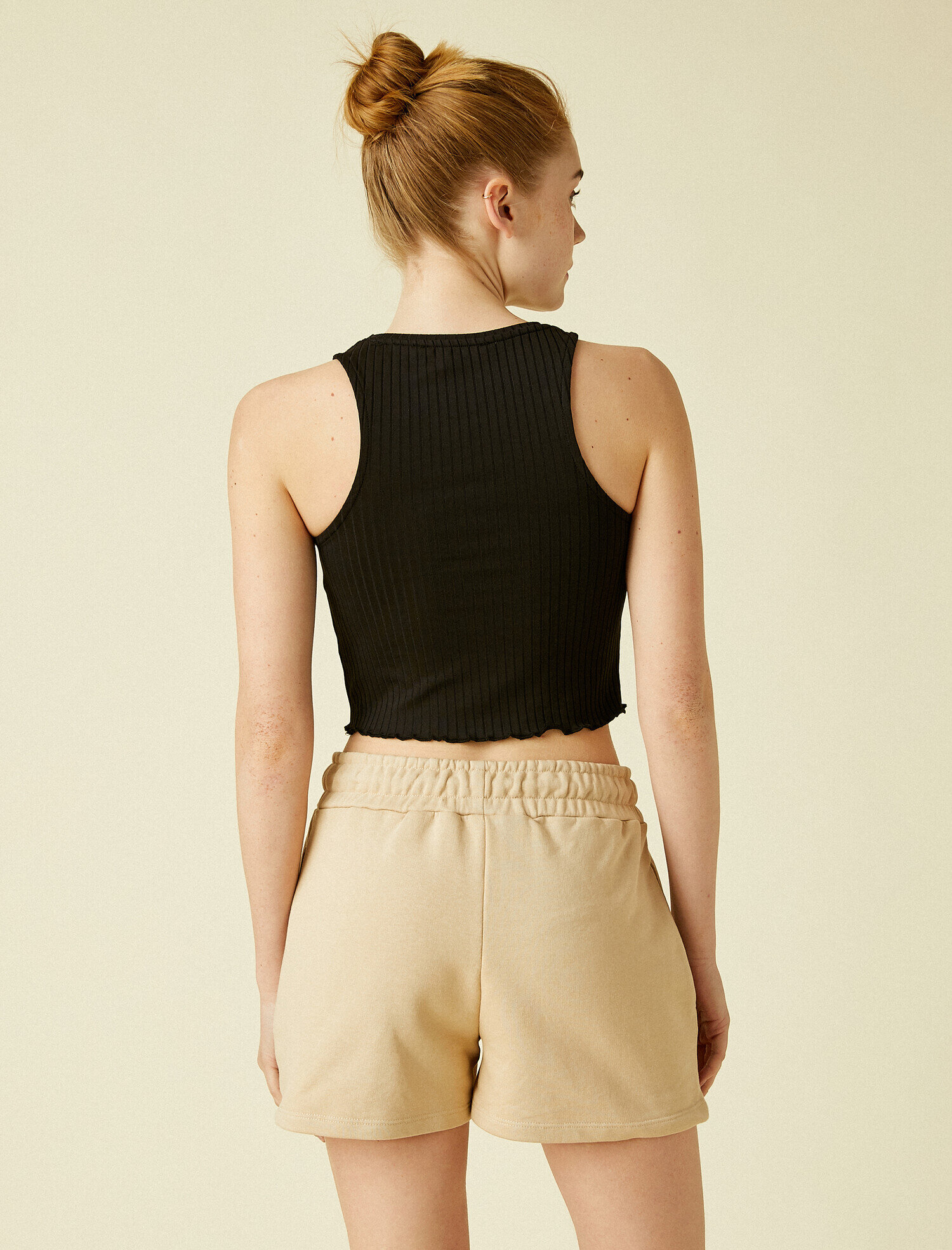   Crop Atlet Halter Yaka Tanktop