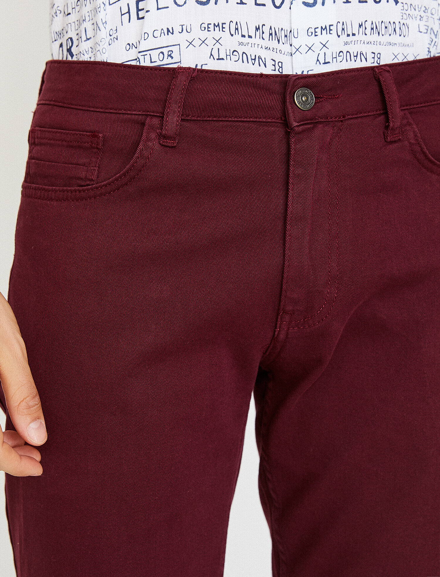   Cep Detaylı Chino Şort