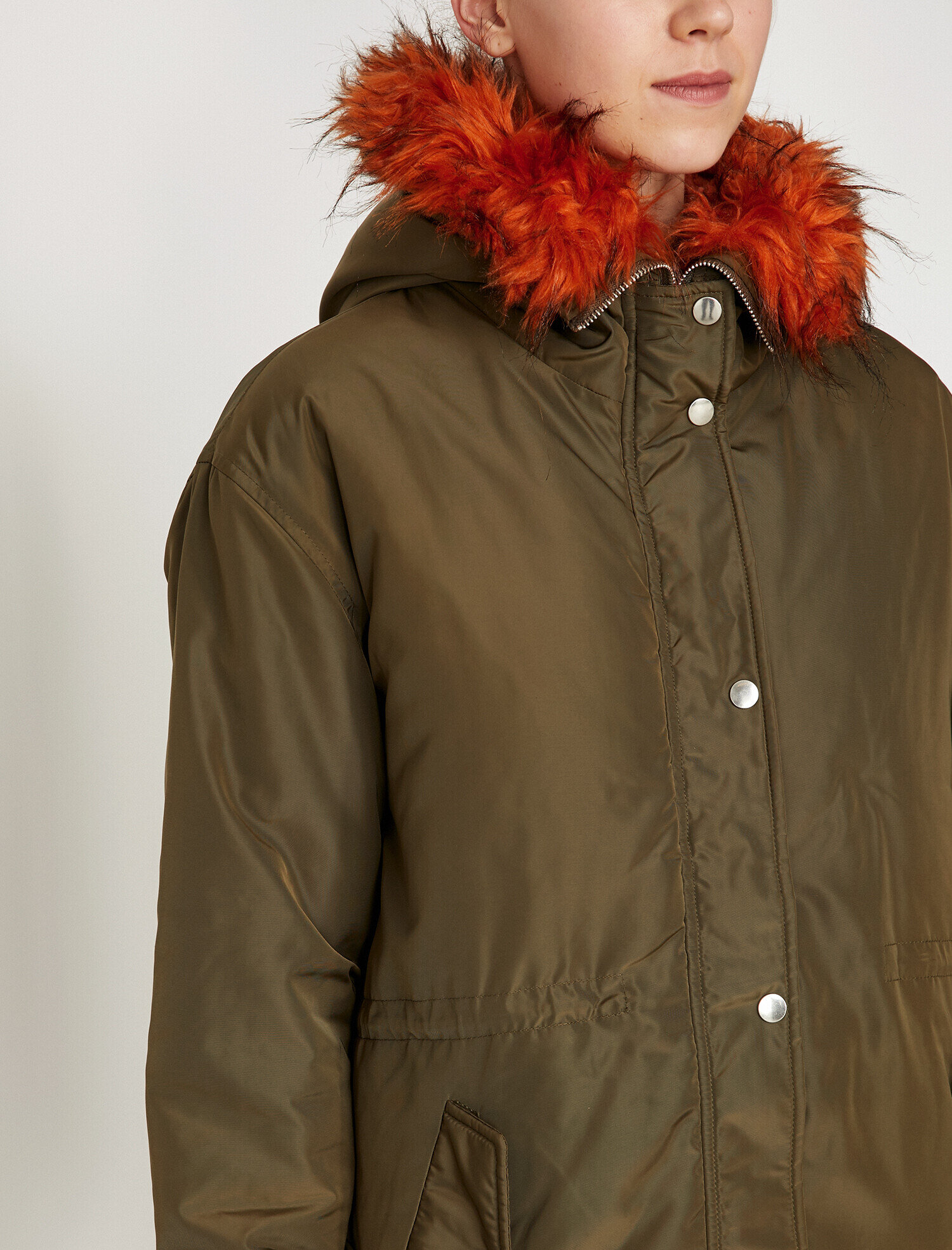   Suni Kürk Kapüşonlu Parka