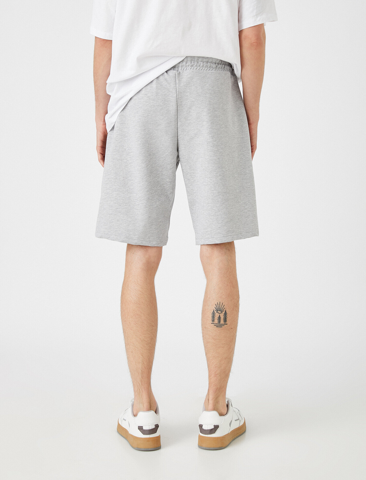   Basic Şort Cepli Pamuklu Belden Bağlamalı