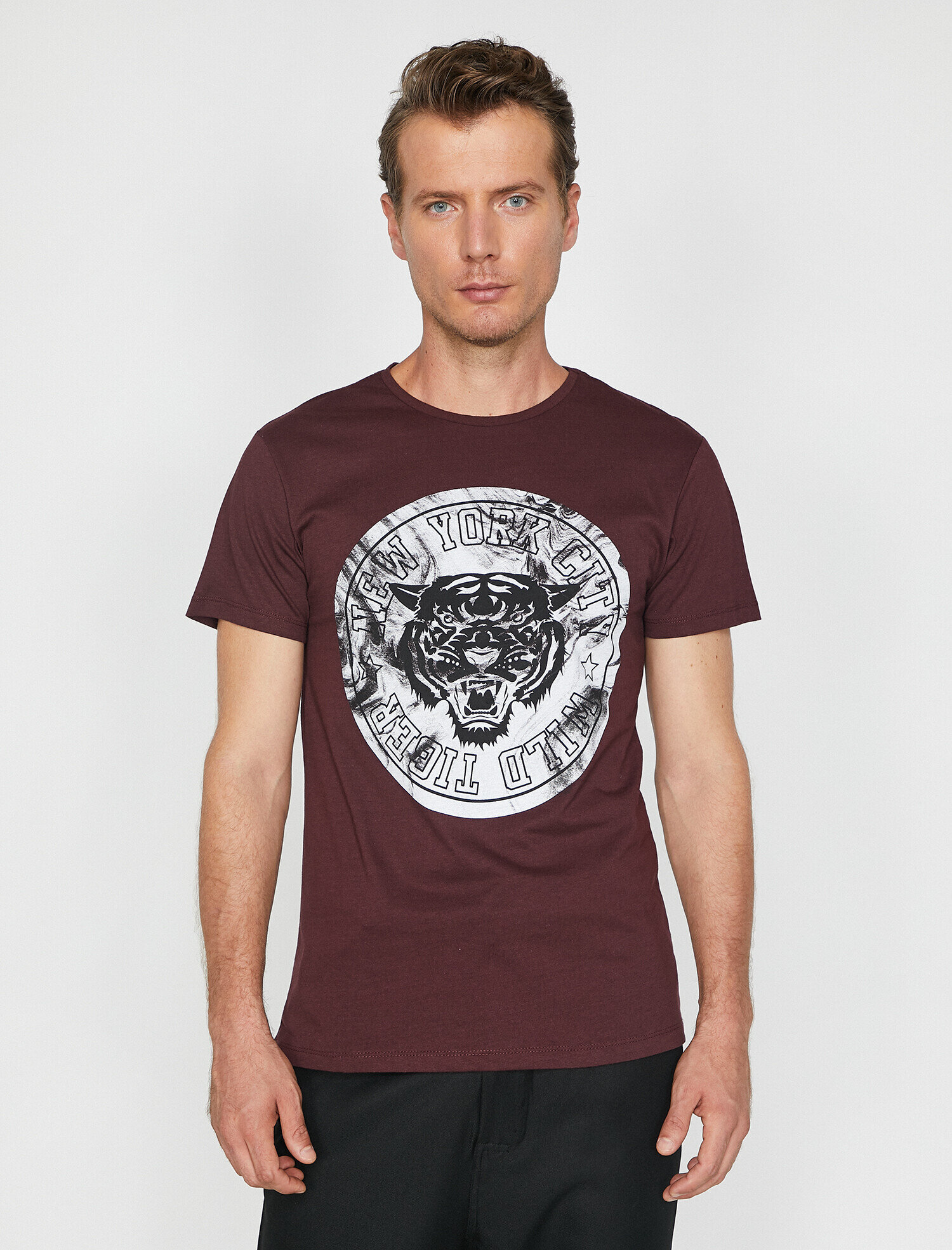 Baskılı Tişört Kısa Kollu