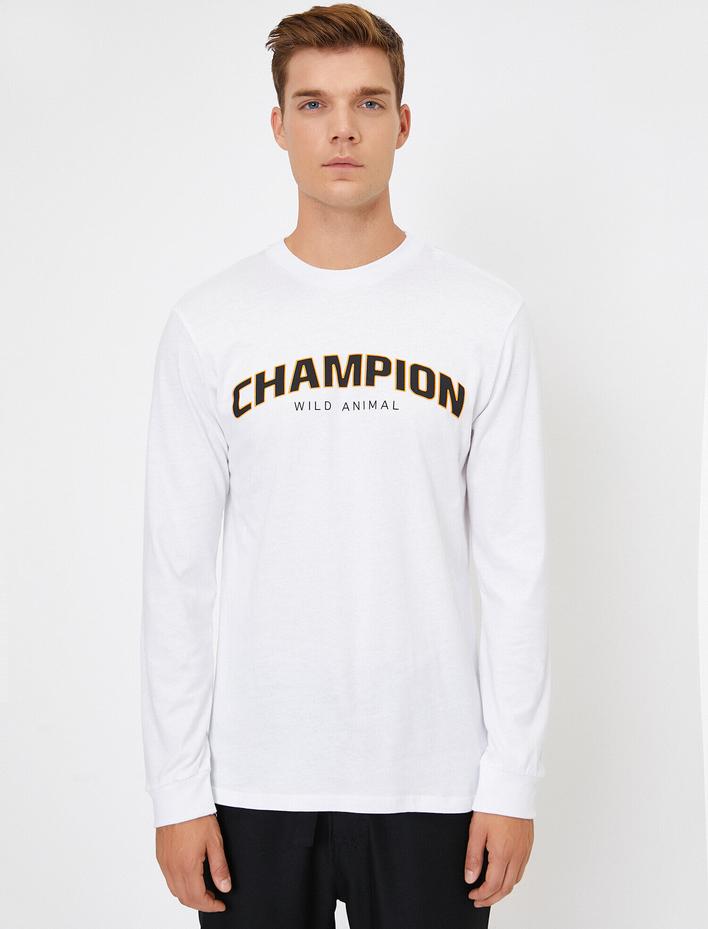  Baskılı Uzun Kollu Tişört