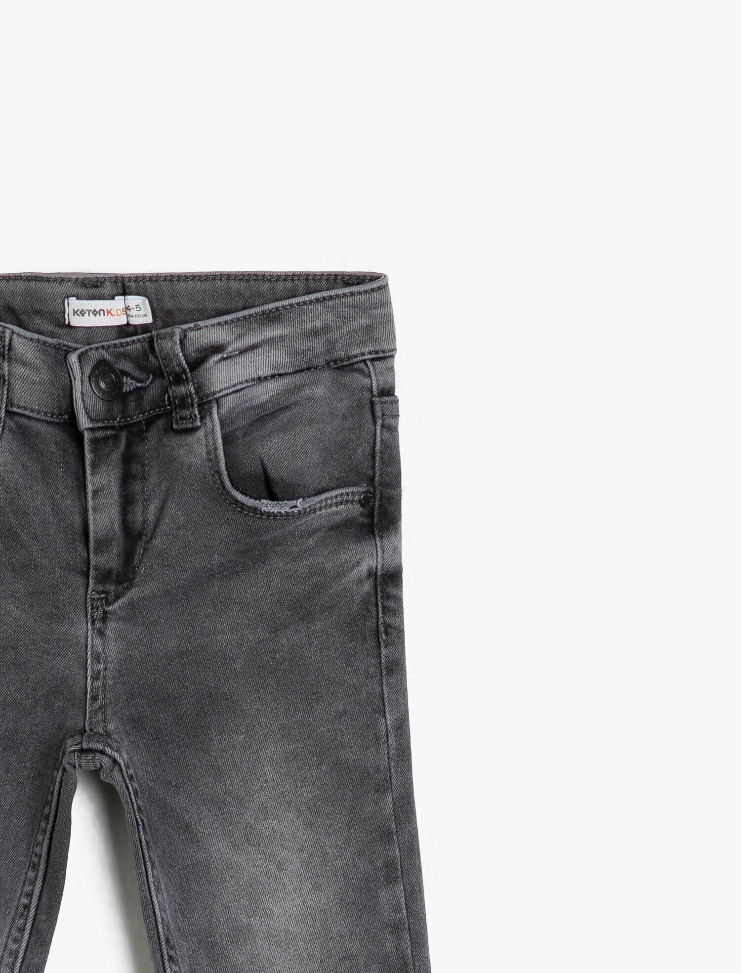  Erkek Çocuk Kot Pantolon Pamuklu Cepli - Slim Jean