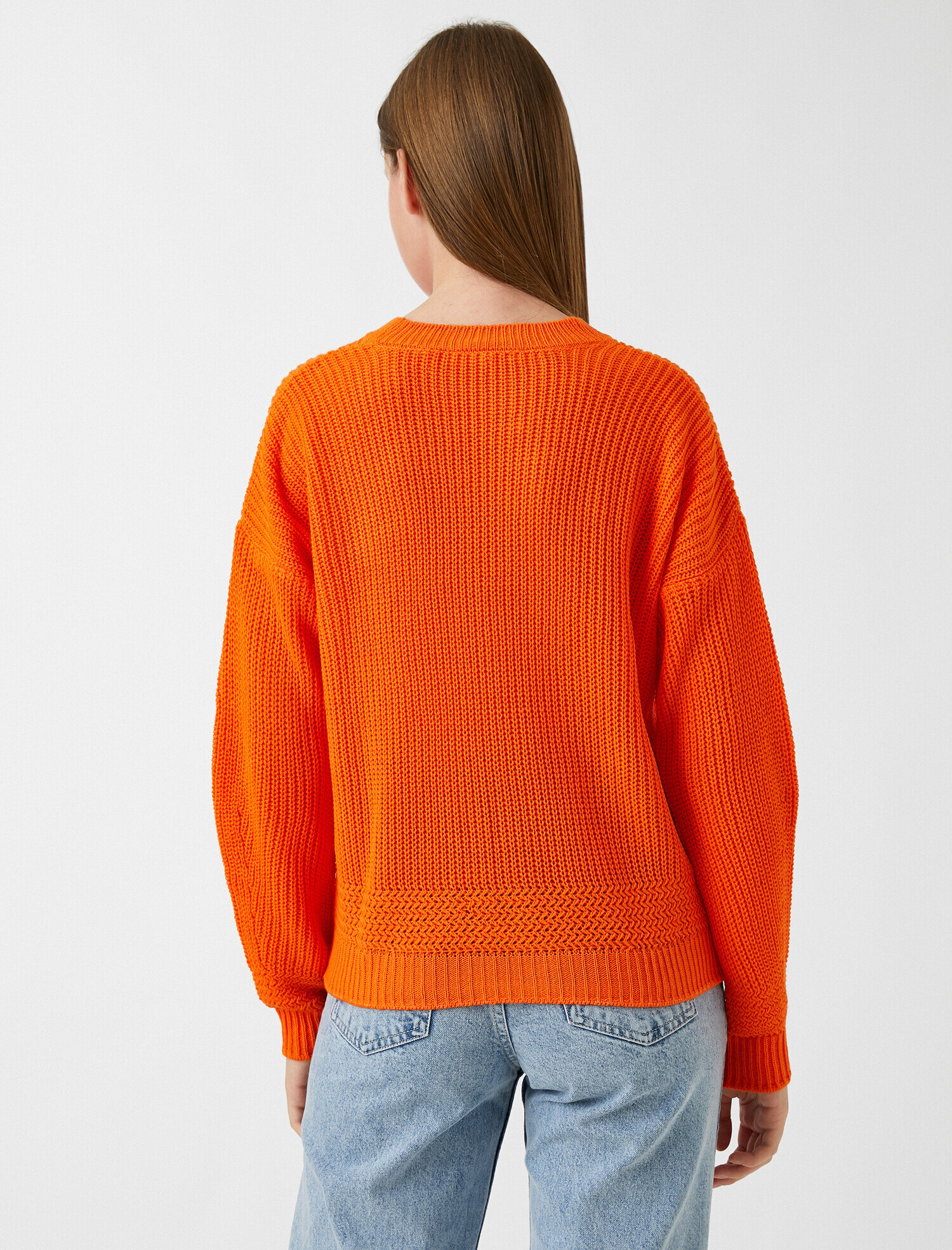   Bisiklet Yaka Triko Kazak Uzun Kollu