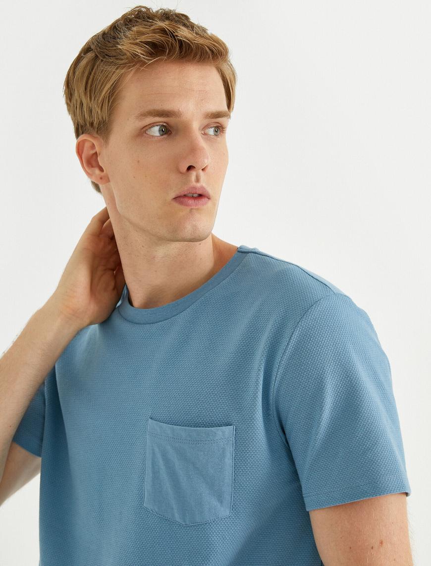   Basic Tişört Cepli