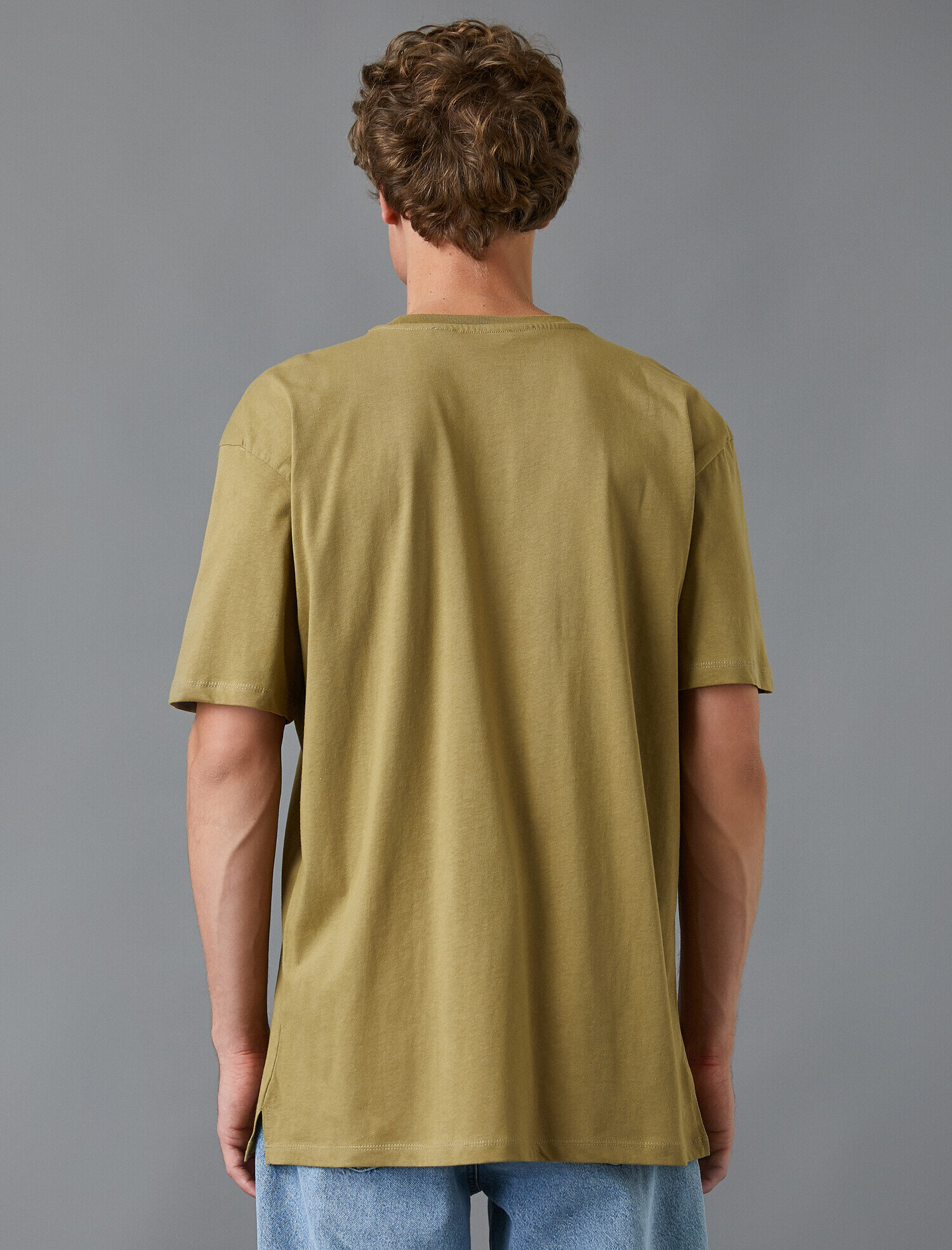   Oversize Basic Tişört Pamuklu