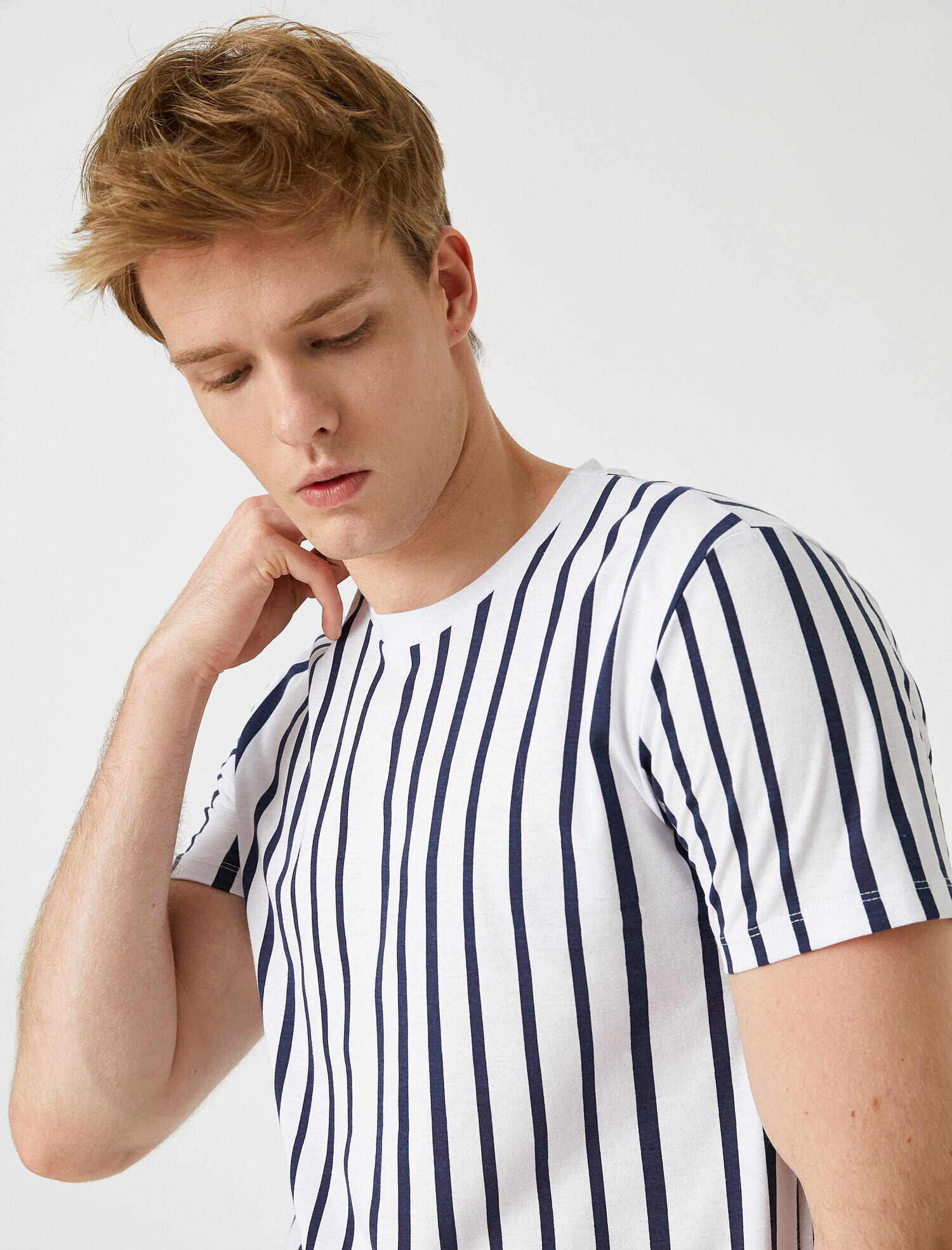   Çizgili Basic Tişört