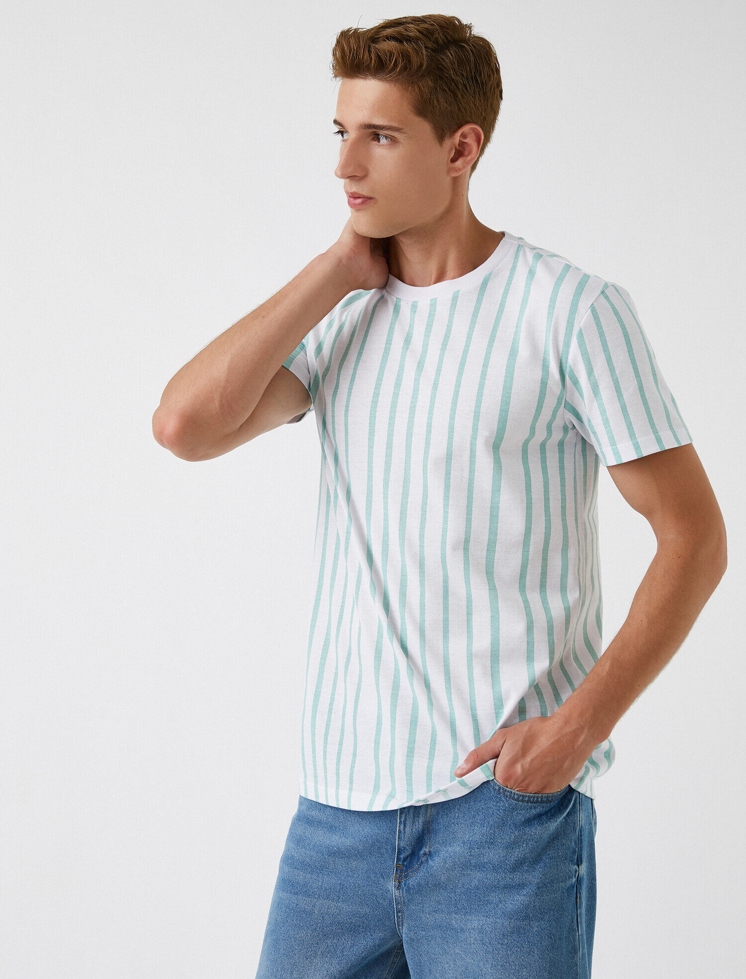   Çizgili Basic Tişört